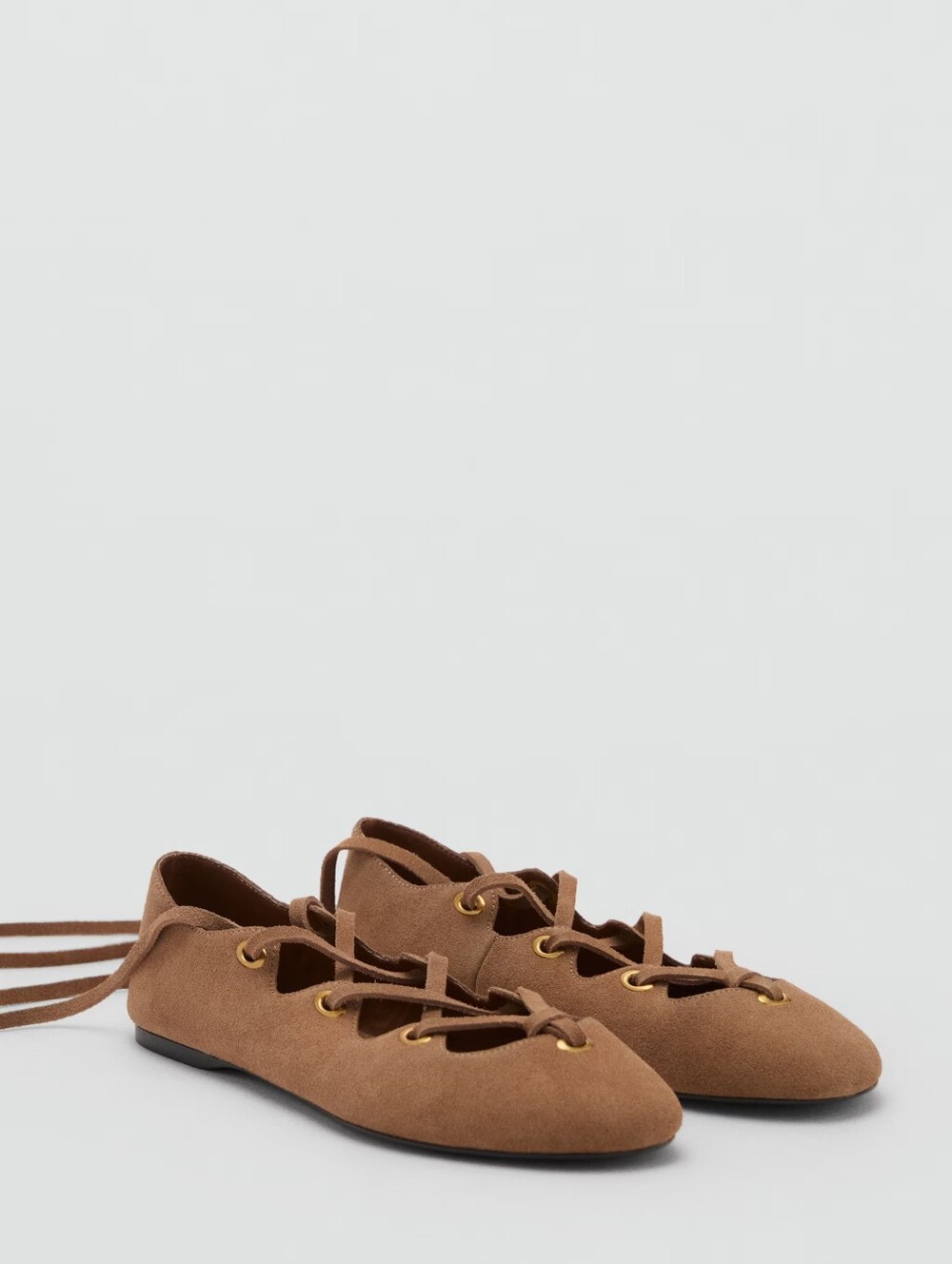 MANGO SAUEDE Ballet Flats